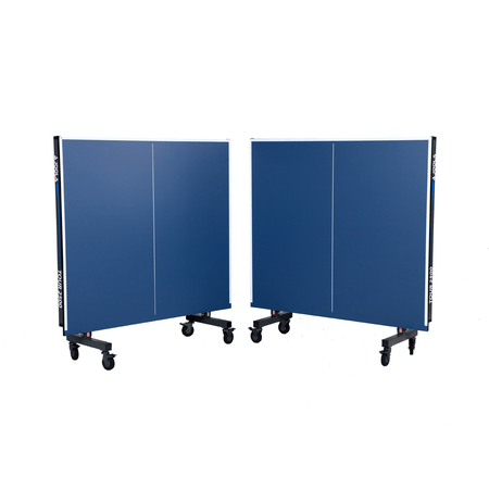 Compact folded table tennis tables on casters