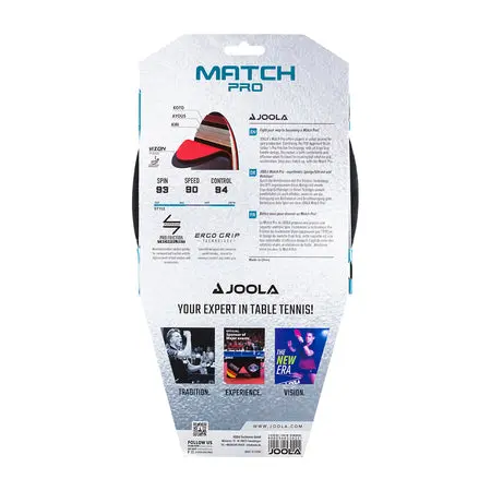 Table tennis paddle packaging back