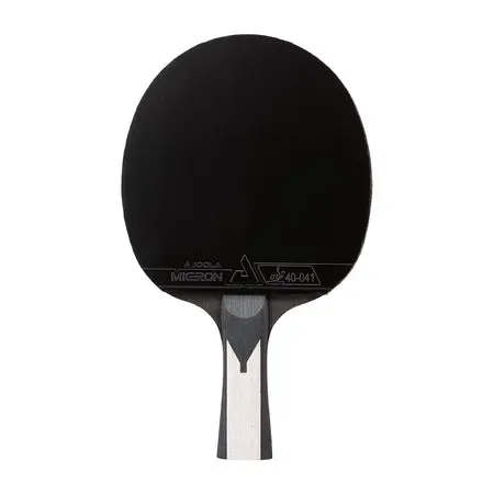 Table tennis paddle with black rubber