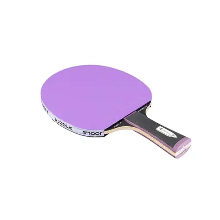 Table tennis racket with purple rubber