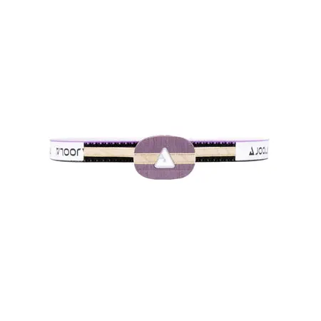 Purple and white fitness headband