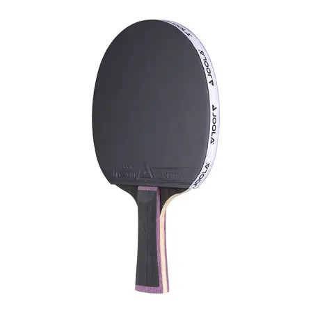 Table tennis paddle with black rubber
