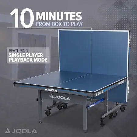 Table tennis setup with playback mode