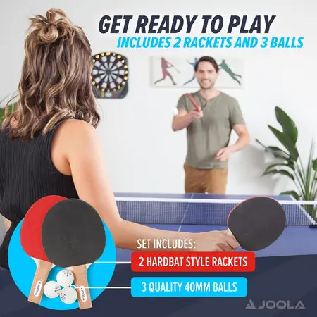 Table tennis set with rackets and balls