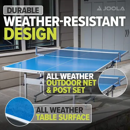 All-weather ping pong table design