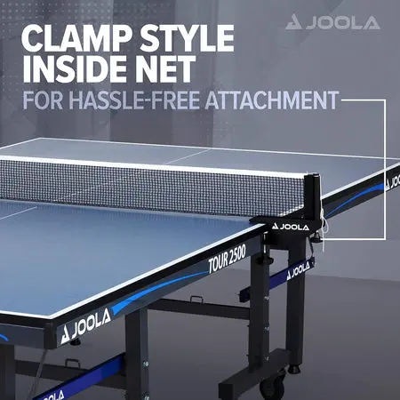 Easy-attach net on Joola table