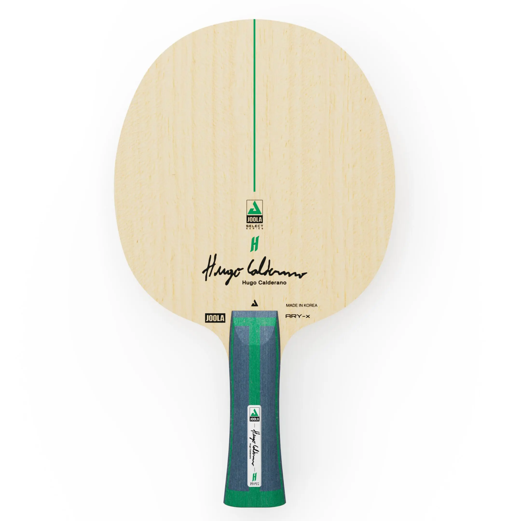 Table tennis paddle with signature design