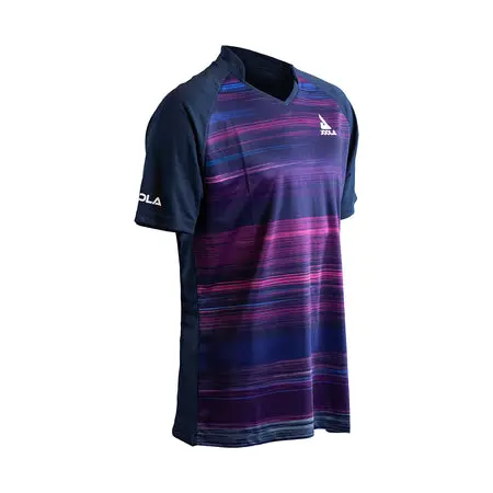 Colorful athletic shirt with stripes