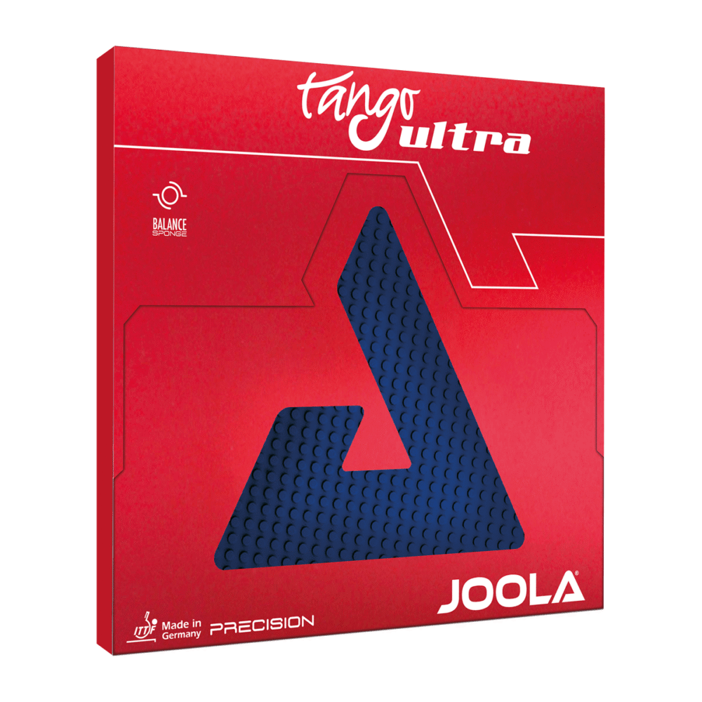 Red Joola Tango Ultra table tennis rubber packaging.