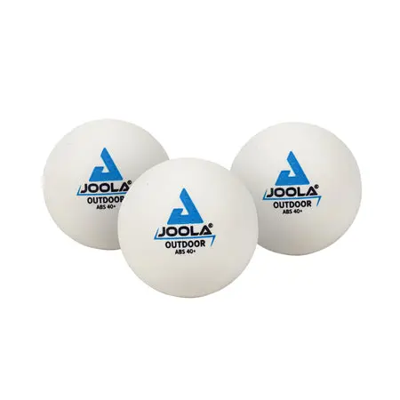 Three Joola outdoor ping pong balls