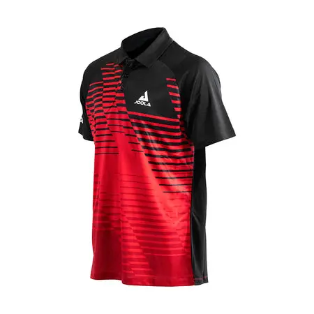 Athletic polo shirt with gradient stripes