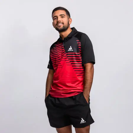 Person wearing Joola table tennis attire