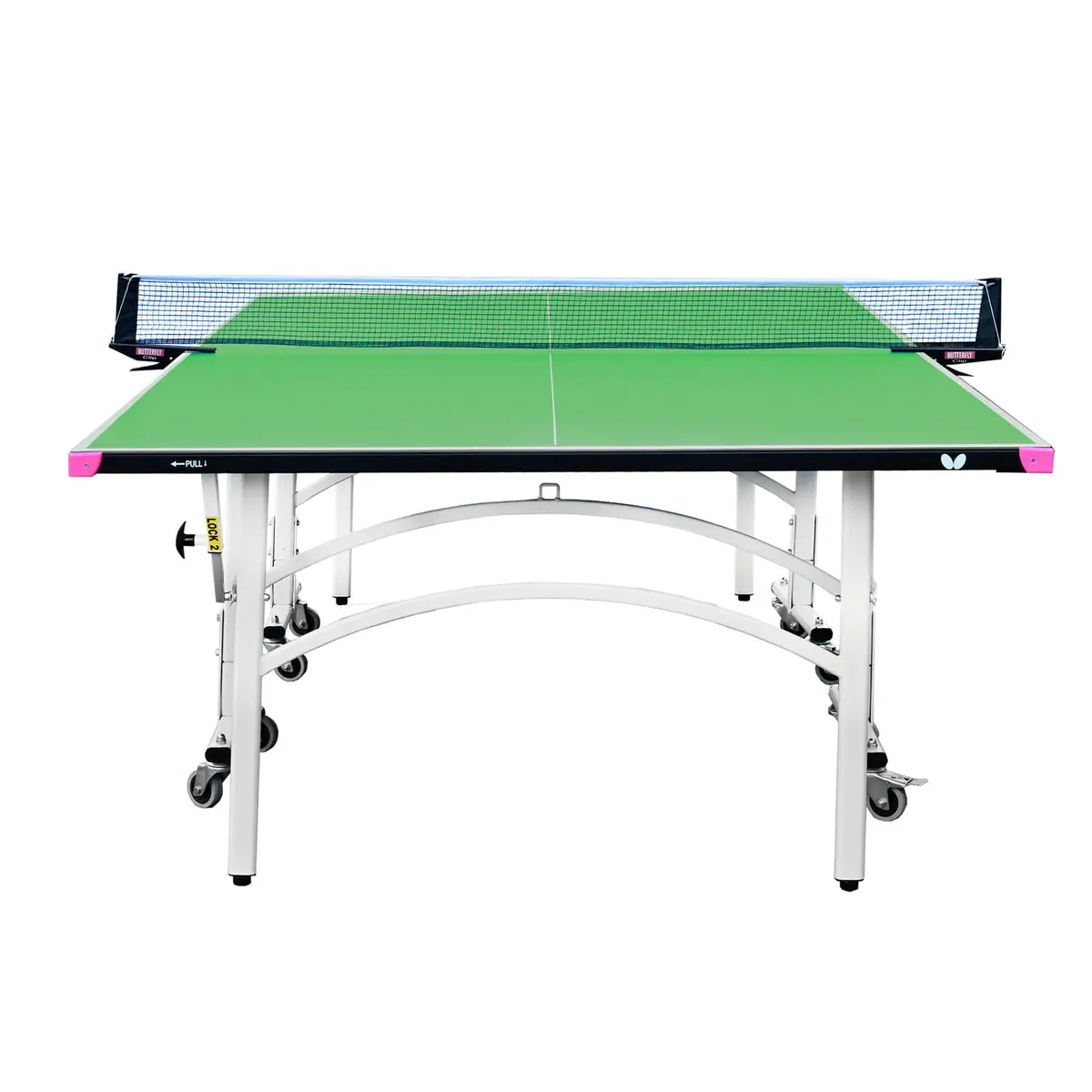 Foldable ping pong table on wheels