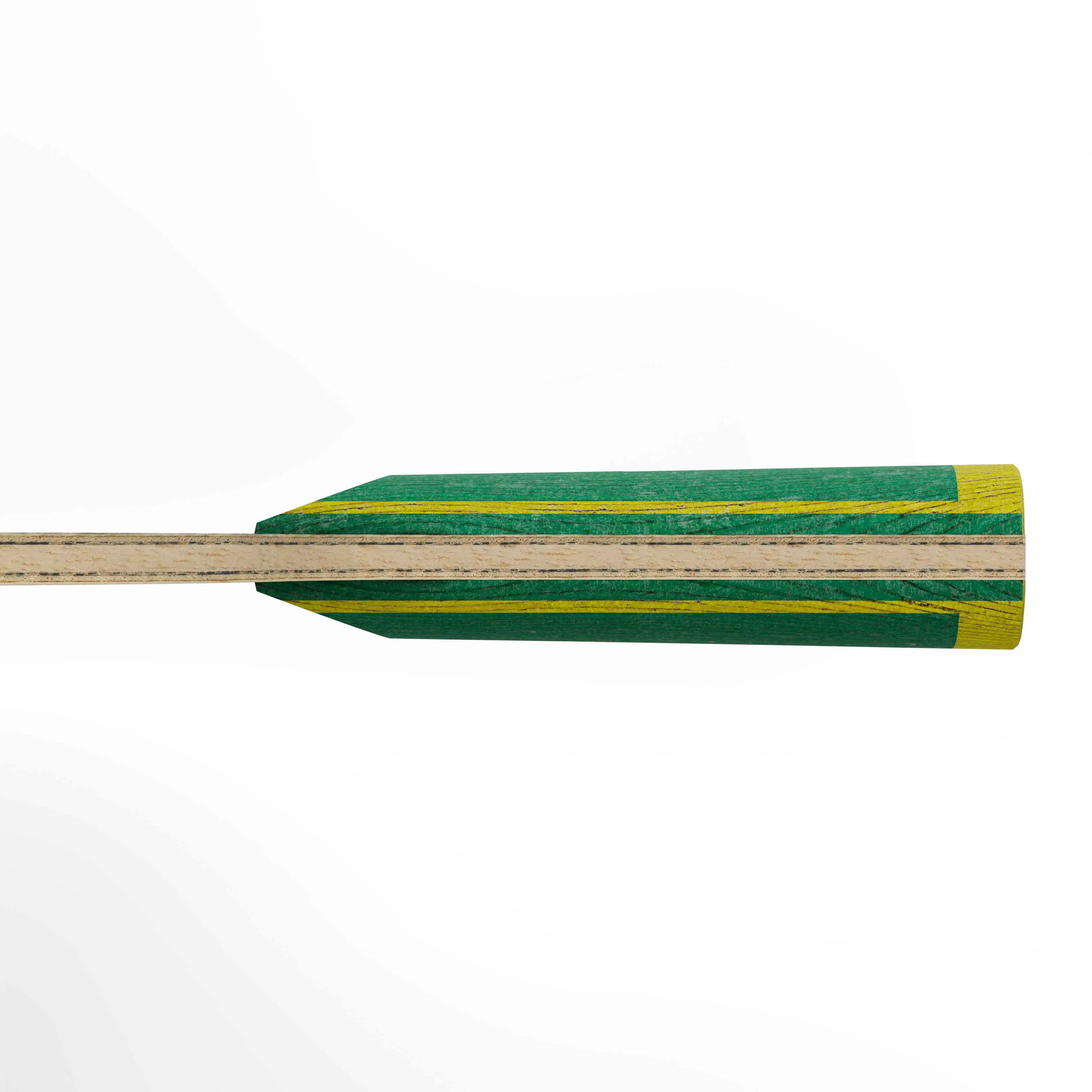 Horizontal oar against black background