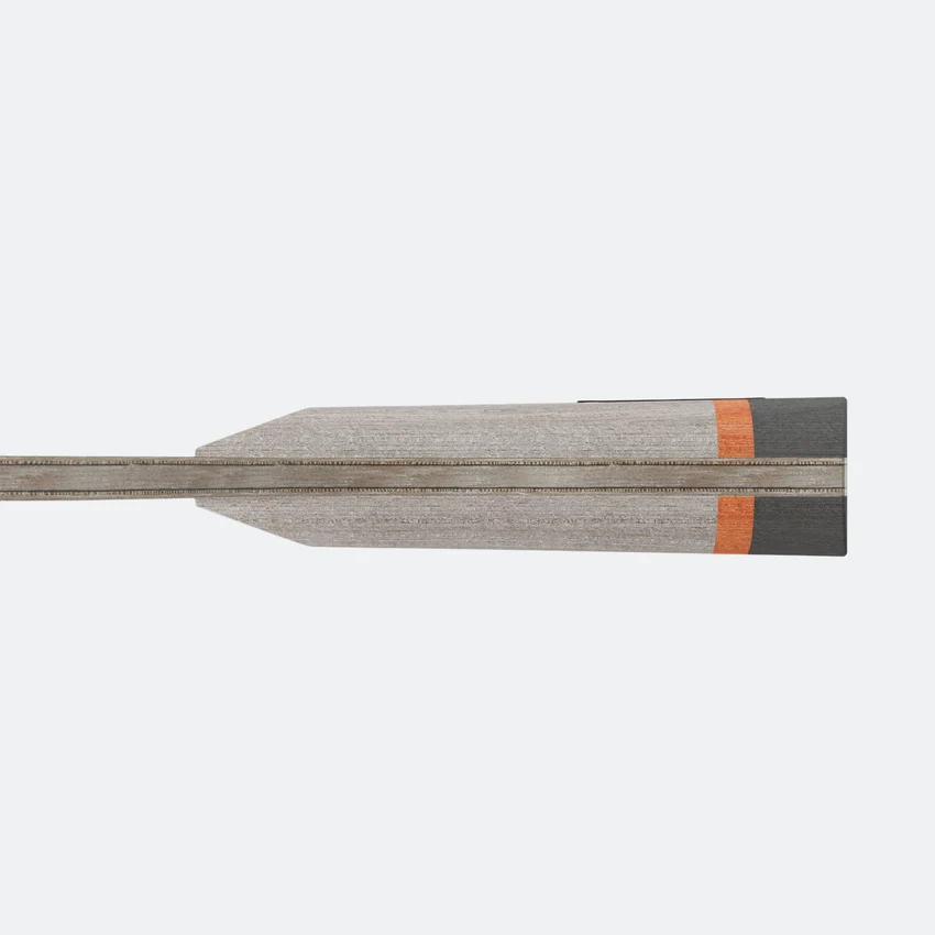 Rustic oar on a white background
