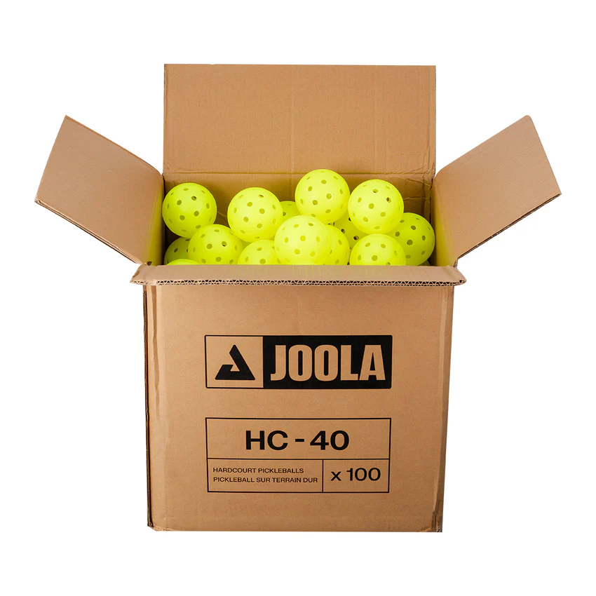 Open box with pickleballs
