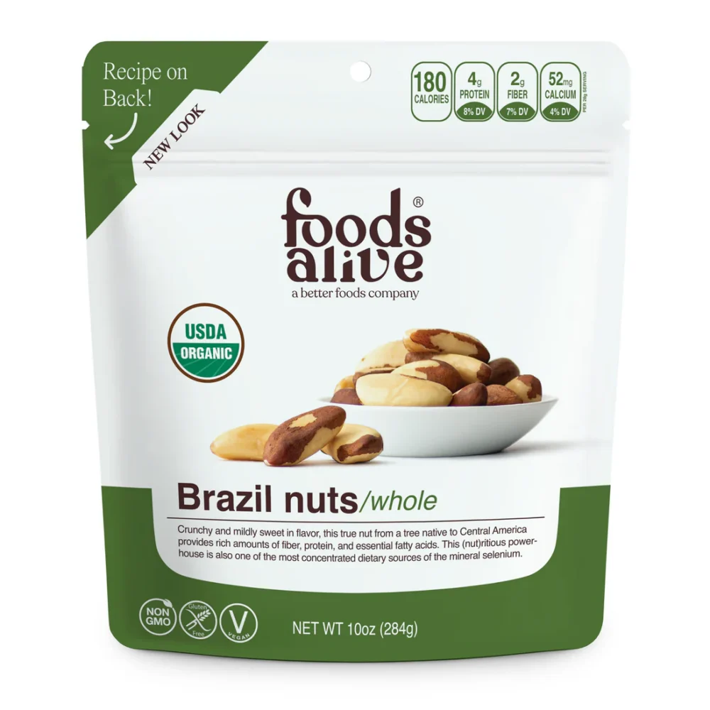 USDA organic Brazil nuts packaging