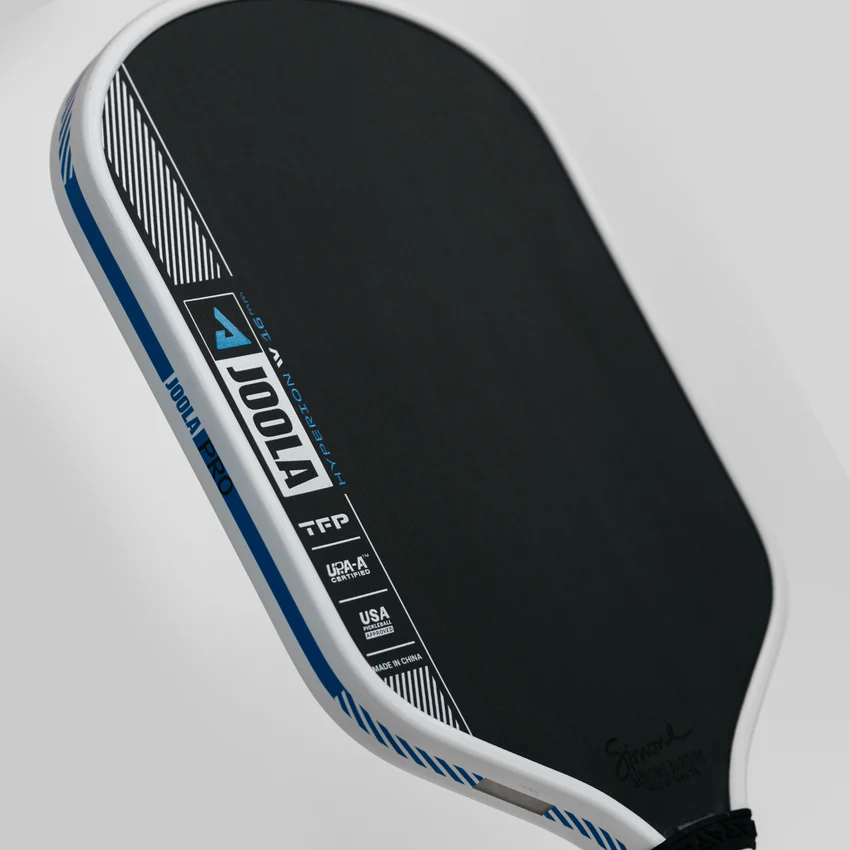Blue and black pickleball paddle